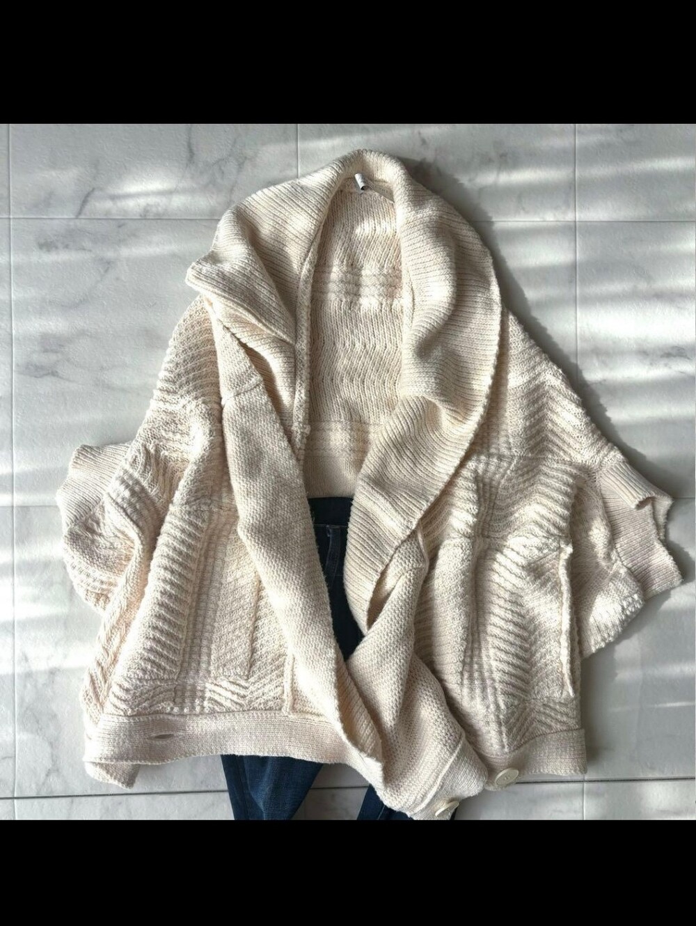 Vtg Stella McCartney Mixed Stitch Chunky Knit Cardigan msrp $995